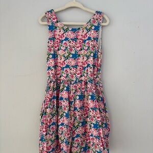 SweetHoney Blue Floral Leggy Short Romper